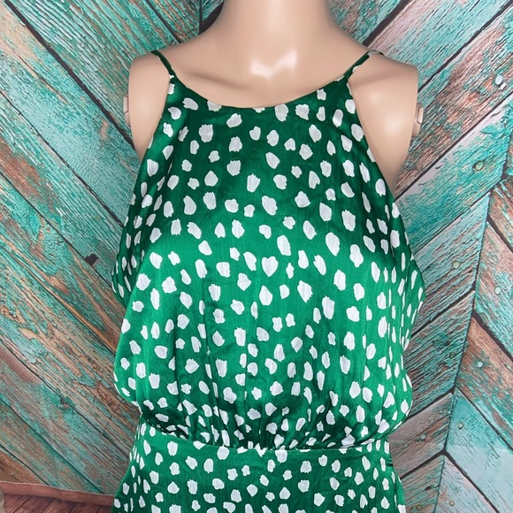 Betsey Johnson All The Dots Green Polka Dot Tie Back Dress - Picture 3 of 10